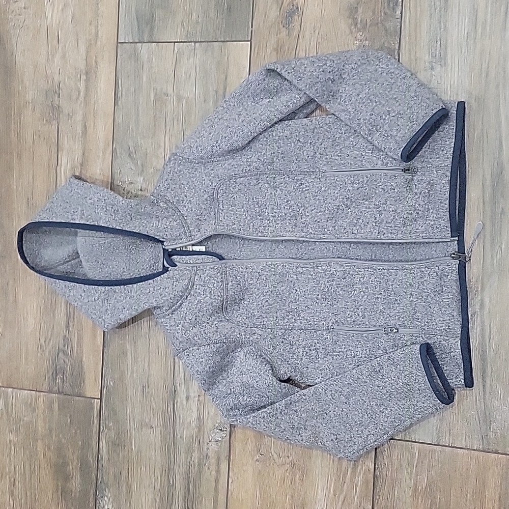Kids LL Bean hooded fleece jacket, 6/7